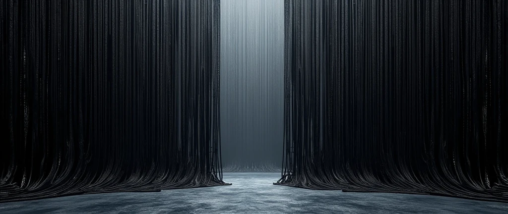 Black electric curtain yarn,panoramic