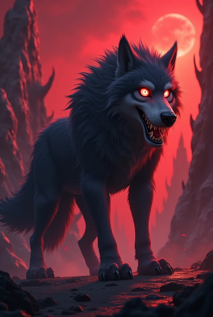 a wolf from helluva boss 