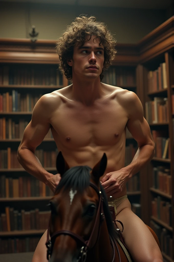 Hermione Granger naked in the library riding a dick