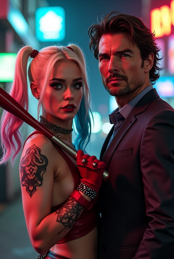 Margot Robbie Harley Quinn avec Tom Cruise