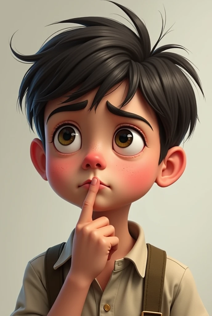 Puzzled boy