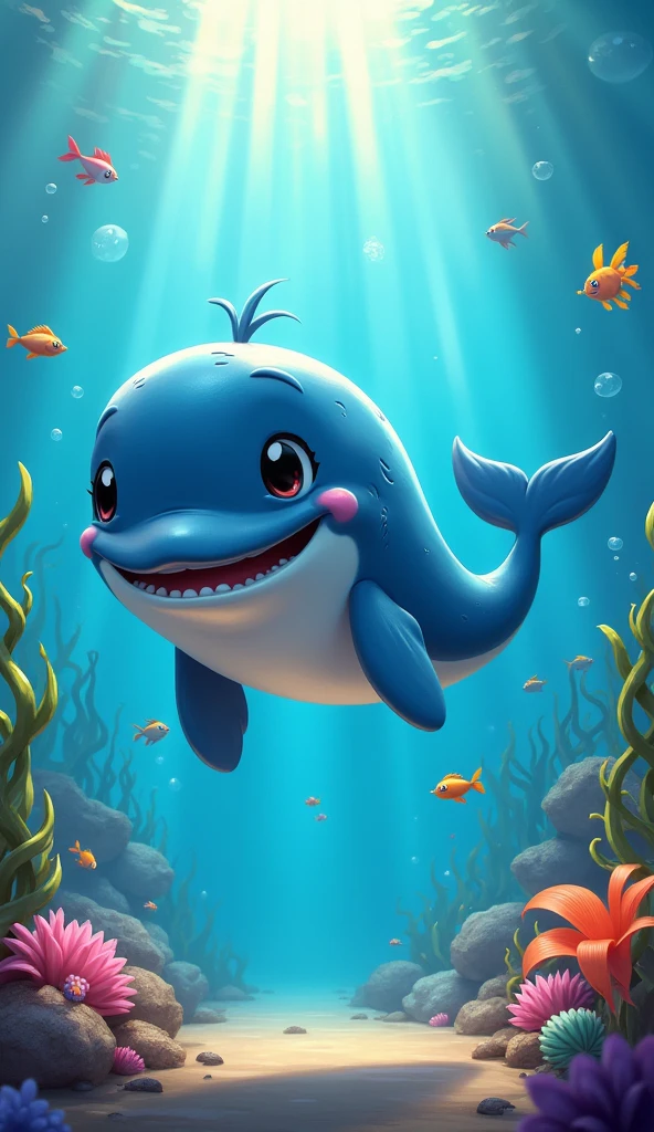 whale，Disney style