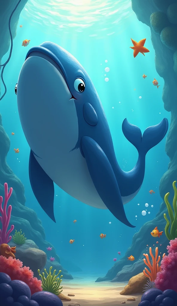 Big whale，Disney style