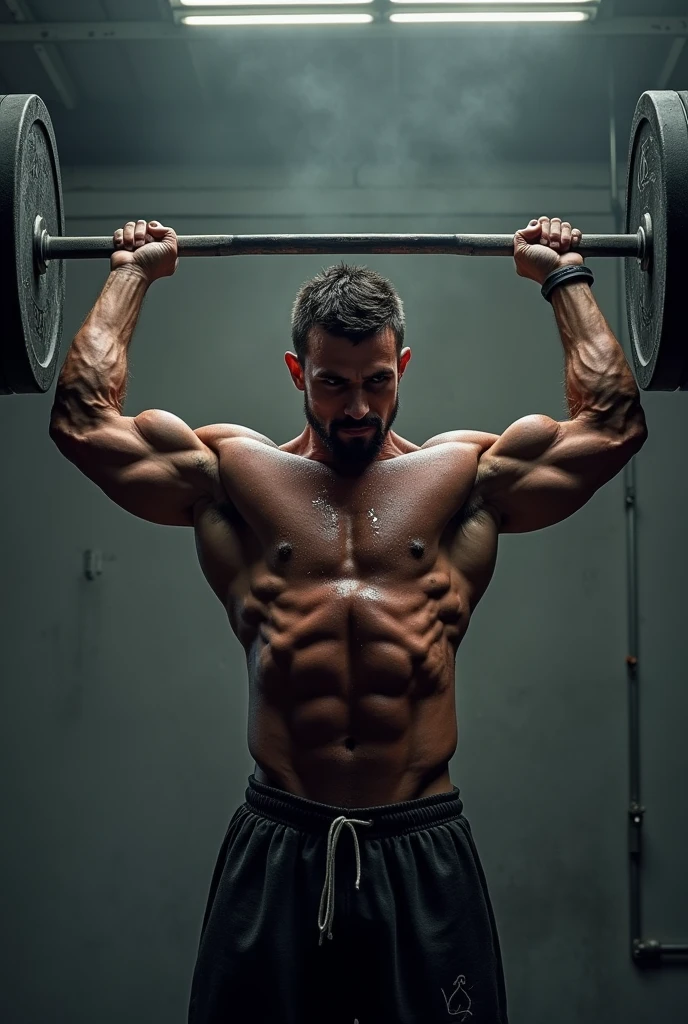 Bodybuilder lifting Weights Wallpaper for android