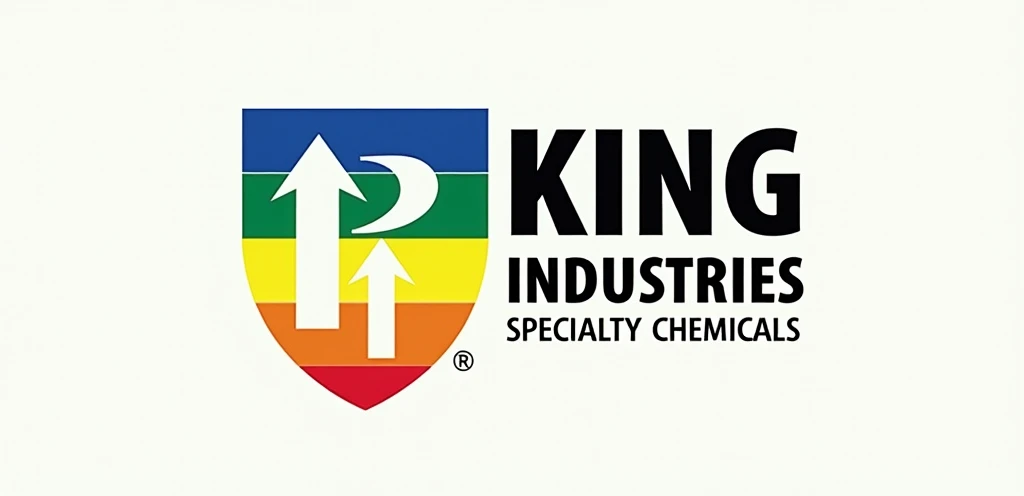 "2,048 x 1,152 pixels, redesign a logo based on the given image: Product logo (geometric symbol) concept: A logo for product containers, transform 'KING' to 'POPLIKE', Retain the original colorful shield design and upward arrow element, but adjust to incorporate the 'P' form. Change the right-side text to 'POPLIKE INDUSTRIES', keeping 'SPECIALTY CHEMICALS' as the subtitle.
Style: Incorporate simplified chemical elements or molecular structures, reflecting chemical/industrial themes. Maintain the original multi-color scheme (blue, green, yellow, orange, red), representing a company producing adhesives, desiccants, and other industrial chemical products. Ensure the new design preserves the spirit of the original logo while highlighting the 'POPLIKE' brand identity.