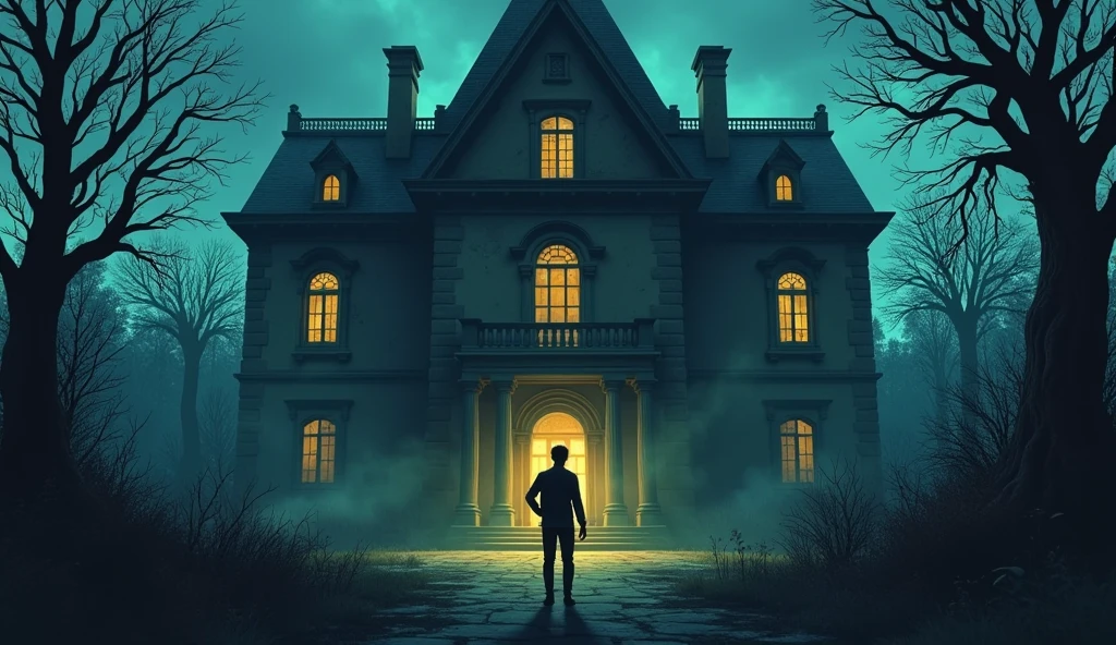 One night, a brave young man named Ajay decided to venture into the mansion, his mind filled with stories of the place.