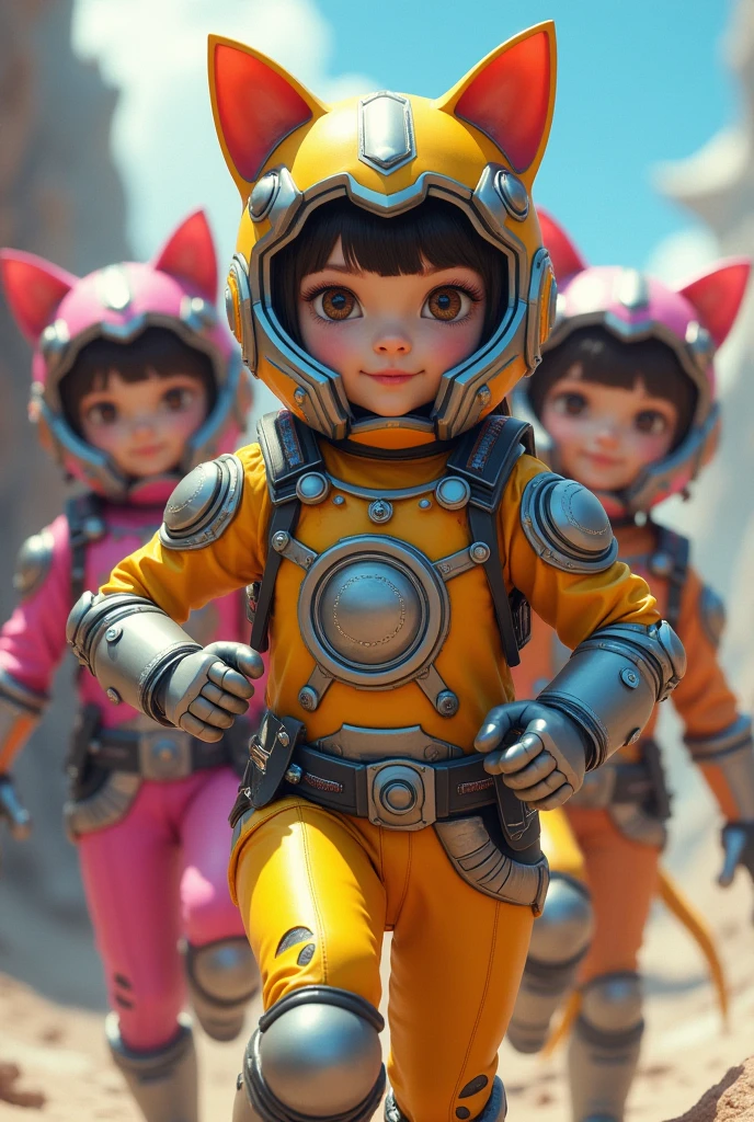  and Girls、Rubber Suit、Full Mask、Thick Armor、Cat motifs、