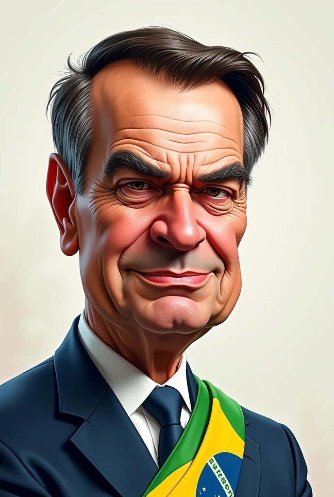 President Bolsonaro caricatured