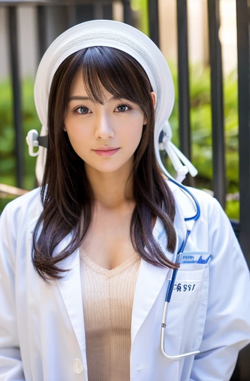 ((Highest quality)), ((masterpiece)), (detailed),Perfect Face,Japanese,Female doctor,White,sexy