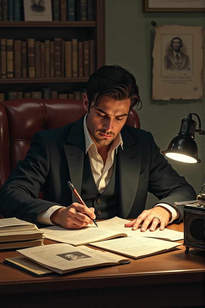 Person making a biography