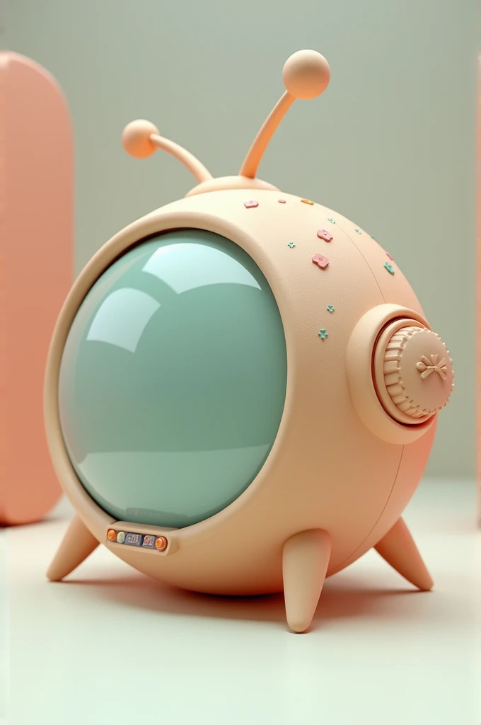 Create a image of named TumTum Tv round shape 3d style 
