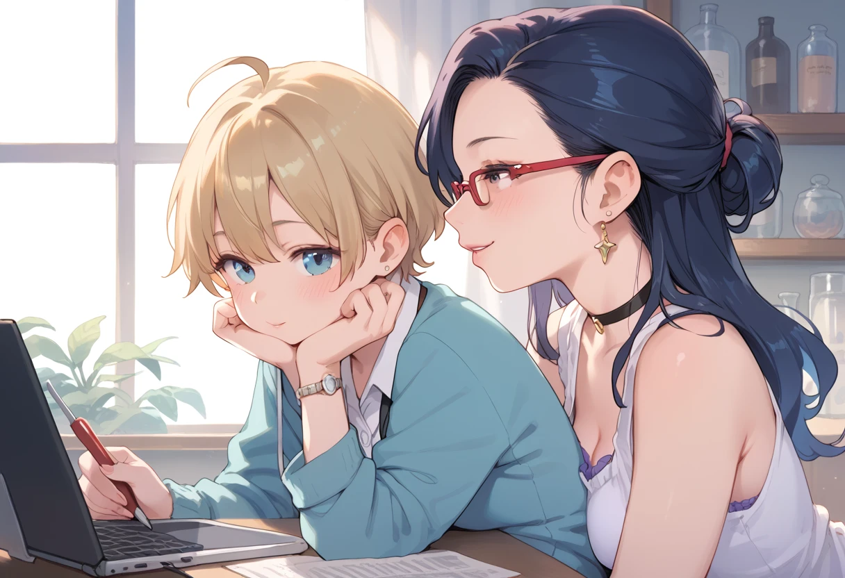 Mother and child, doctor,,, burst in,