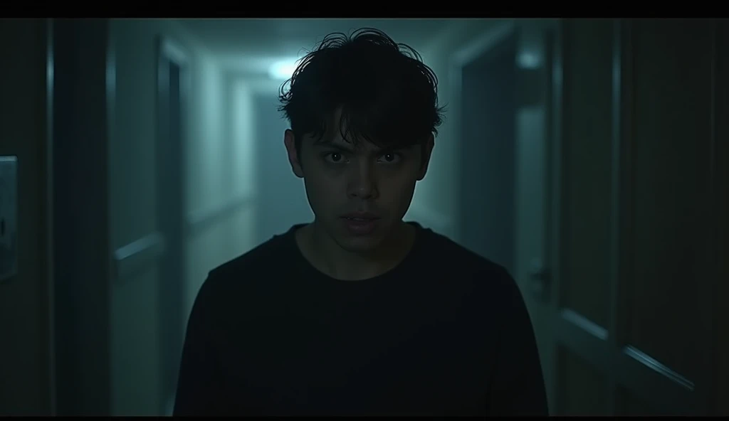 He looked around in fear but saw nothing.