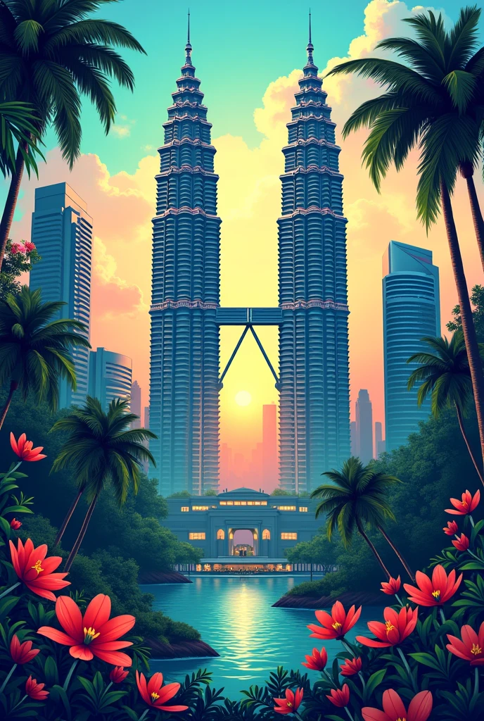 visit malaysia poster klcc