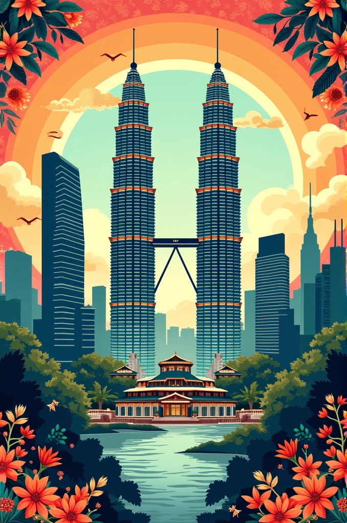 visit malaysia klcc poster