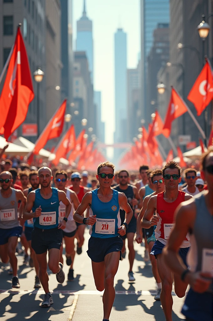 Marathon event background 