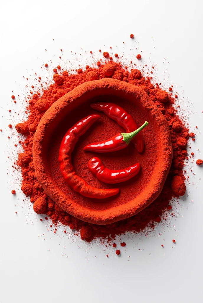 (photorealism:1.2), red chilli powder logo
