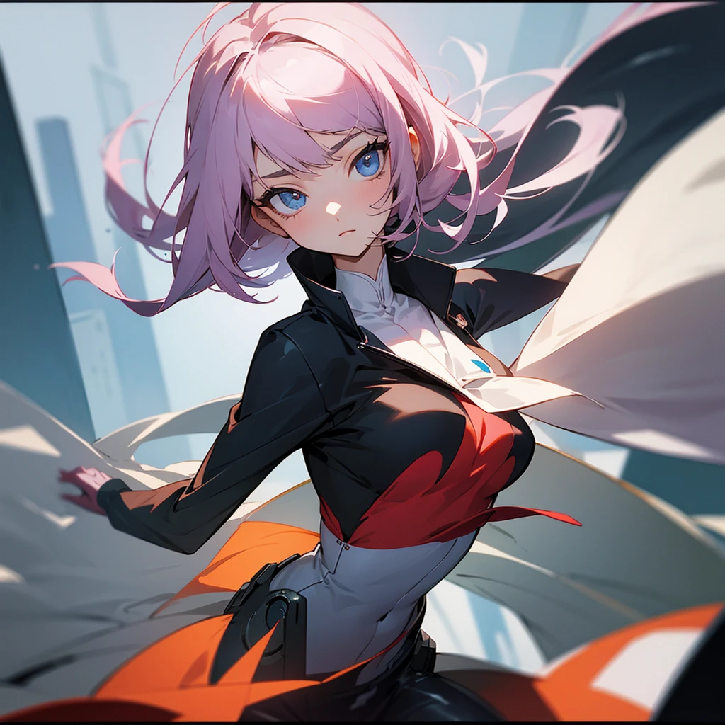photography of a 20yo anime woman, perfect face, masterpiece,, jacket,