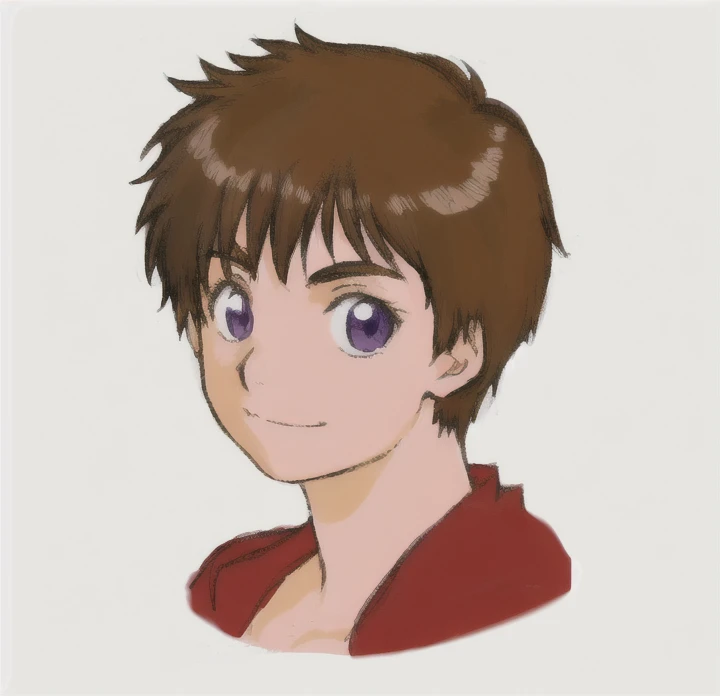 High resolution, Anatomically correct, Shortcuts, bangs, Brown Hair, Bedhead, Small breasts, smile, Background blur, Anime Style, Japanese illustration style,