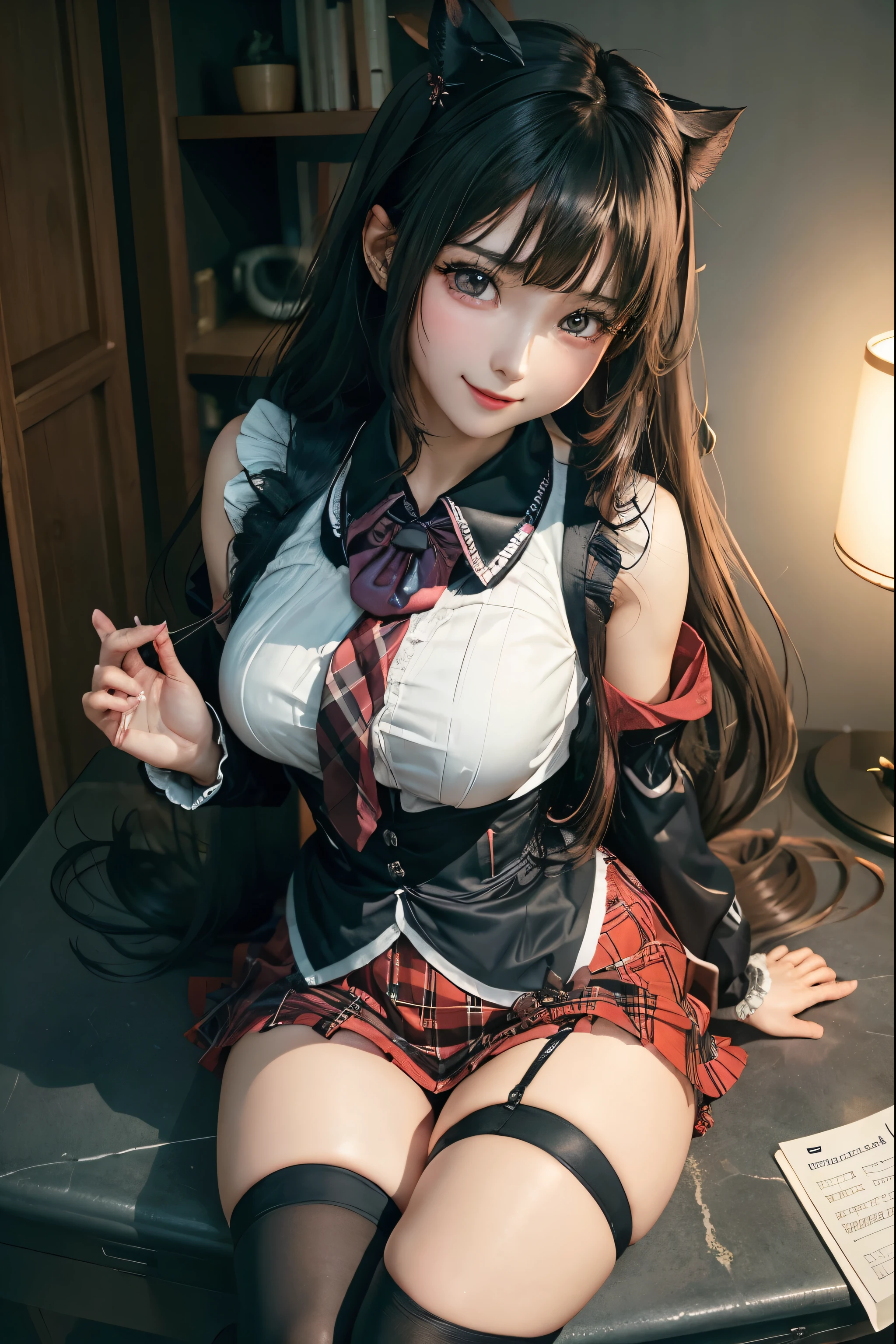 high school girlブレザー、high school girl、Red checked skirt、JK Style、Jacket、smile、garter、Knee socks、Panty stocking、Otherworldly beauty、Really cute、boredom、Extraordinary beauty、Dark black eyeshadow、sorrow、Good skin radiance、Long Hair Straight Hair、Dark Gothic Makeup、Dark smile、Beautiful woman、Stained Glass Background、On the table、Highest quality、5 reference books、Sweat glistens on my chest、Sweat glistens on my face、Thigh sweat、sweating、Black frill East size Regular size、Dark pink hair、2、Sweat on your thighs、Sweat a lot and become sticky。、My thighs are sticky and shiny、Sweating on thighs and chest、Small breasts、Slightly slim、Sweating all over the body、ah, I play the synthesizer.、sit and play an instrument、Thin legs、Two people、Lesbian couple、hug、My girlfriend has a really cute face、My female friend has a very beautiful face.、Do lesbian play、Super straight hair、Extremely fair skin、Play the synthesizer、Sexy expression、Sitting in front of a synthesizer instrument、The expression of someone who is trying to hold back from masturbating、Panting expression、Ecstatic expression、Working with synthesizers、Playing a keyboard instrument、