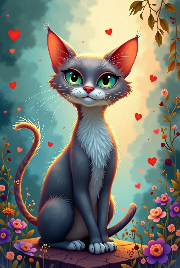 Cat art image
