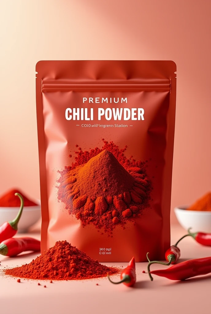 Red chilli powder packaging pouch