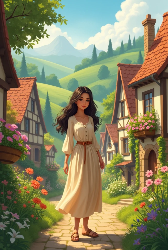 In a small village lived a young woman named Rumi. 2