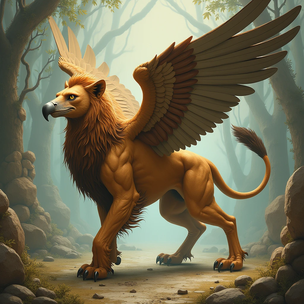 griffin, In the style of Kit Williams