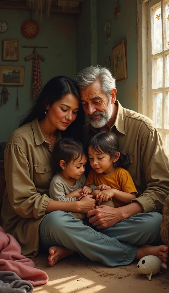 His family was very poor, but they loved each other.