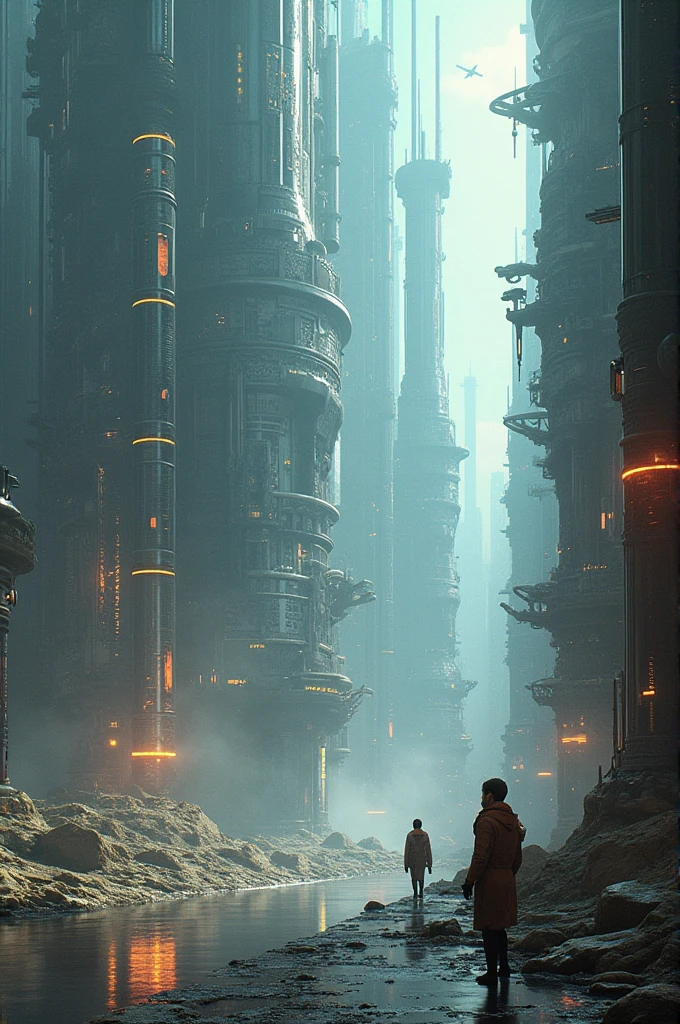 An high-tech alien civilization with their technology 