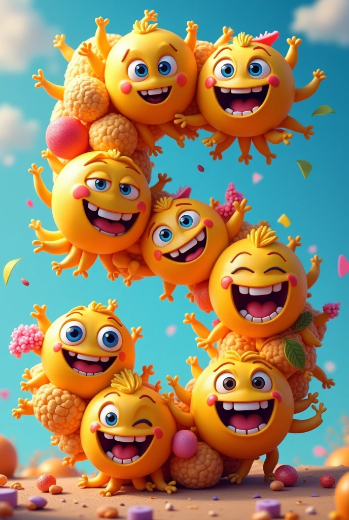 Number with emojis 