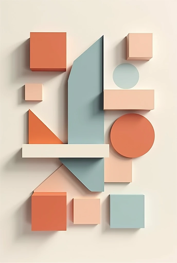 Create a composition of uniform shapes