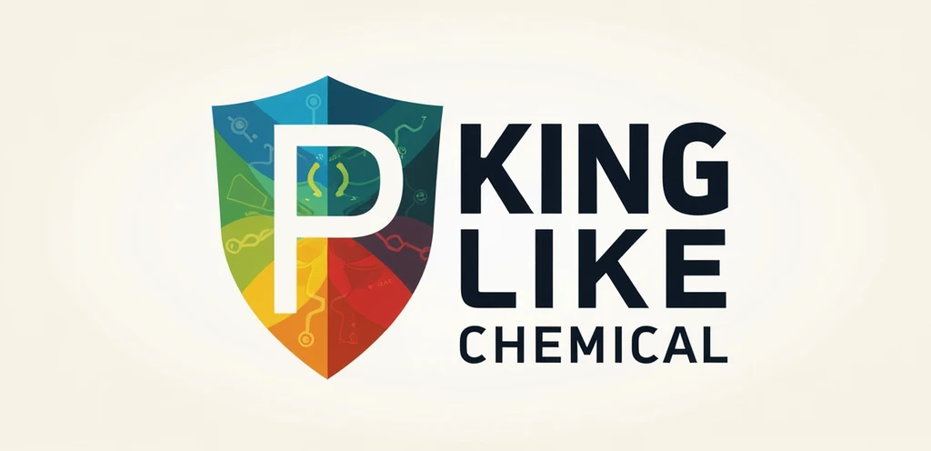 2,048 x 1,152 pixels, refine the recently redesigned logo: Maintain the left side graphic where the 'K' silhouette has been transformed into a 'P' shape resembling a stylized chemical flask or beaker. Keep the colorful shield design with integrated molecular bond structures or atomic representations within the color bands.replace "KING"with "POPLIKE"
Key modifications:
Change the right-side text to three stacked lines reading:
POPLIKE (top line)
CHEMICAL(bottom line)
Adjust text sizing and spacing to fit these three lines harmoniously within the existing design
Maintain the overall balance between the left graphic and right text elements
Style: Preserve the chemical and industrial themes already incorporated, including any molecular structures, reaction arrows, or laboratory equipment symbolism. Retain the vibrant color scheme (blue, green, yellow, orange, red) in the shield design.