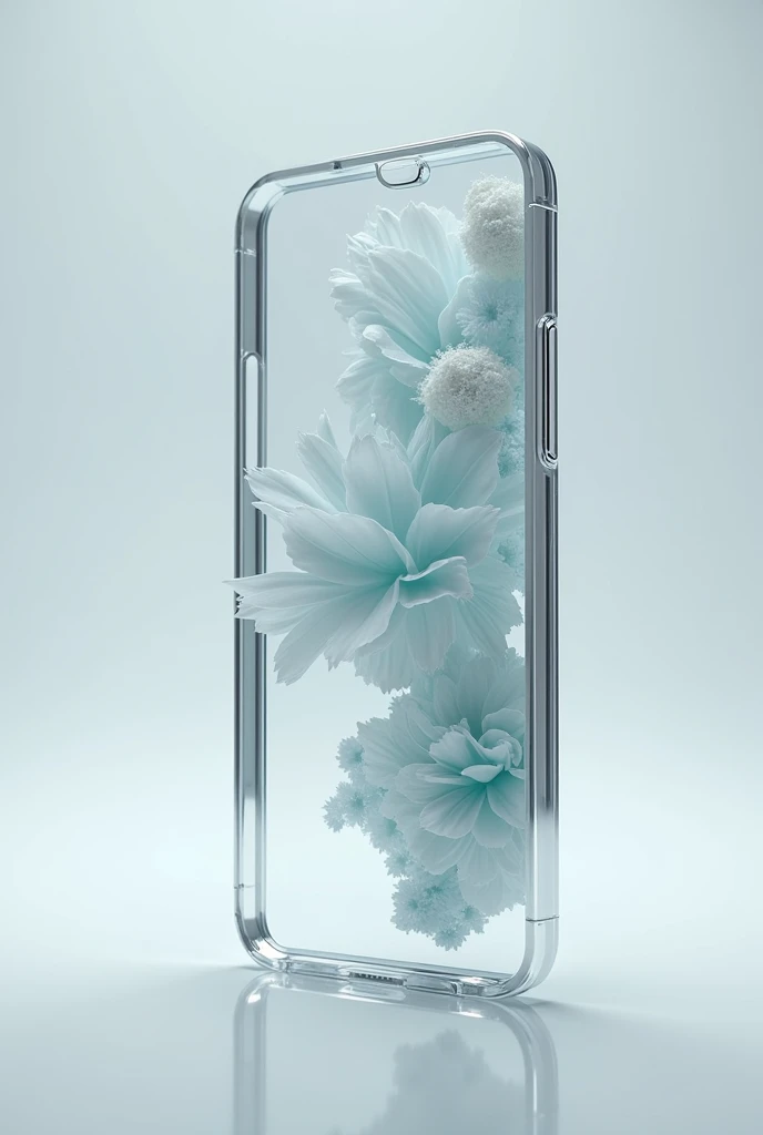 Transparent cell phone that can be seen from the other side 
