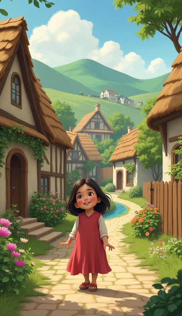 In a small village lived a 1 girl named Rumi.