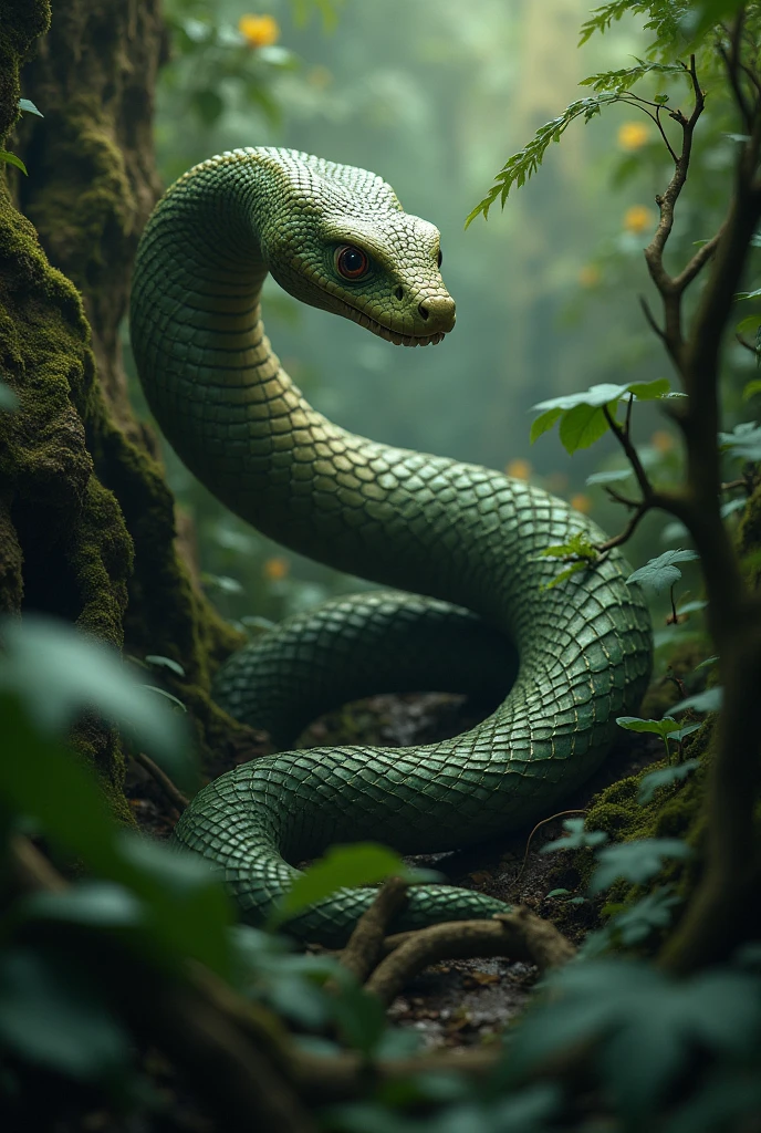 Toothless snake