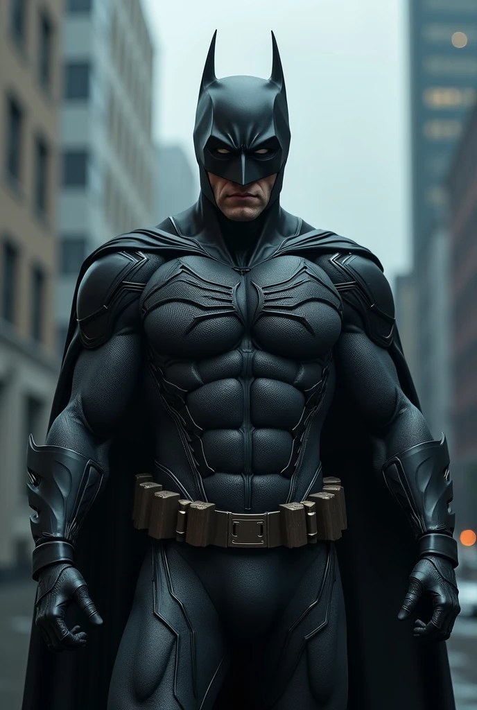 Sure, I'll create a hybrid character combining batman and spiderman in a realistic, cinematic style. This will be a wide, full-color, 4K HD image.