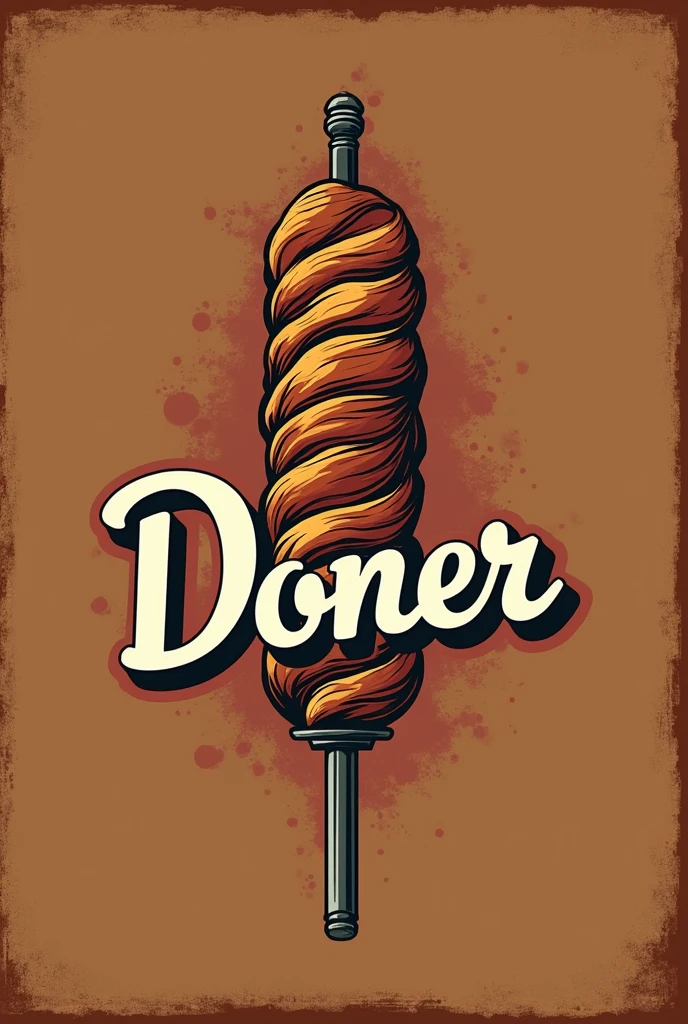 The logo of the shawarma shop, below the logo, is written Doner By Paşa Rustam