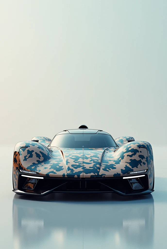 1 Separate car, painted with camouflage paint, Incredibly detailed Octane render, concept design, futuristic car, 3D effect and presence effect, Realistic painting, visual rendering effect, гиперреалистичный рендер Octane 4k, Highly detailed, super detailed Octane render, Camouflage scheme, Highly Detailed Features, Insanely ultra realistic, insanely photo realistic, Insanely high overall quality, insanely high detail, insanely high overall resolution, Insanely high overall sharpness, Insanely high overall quality текстур,