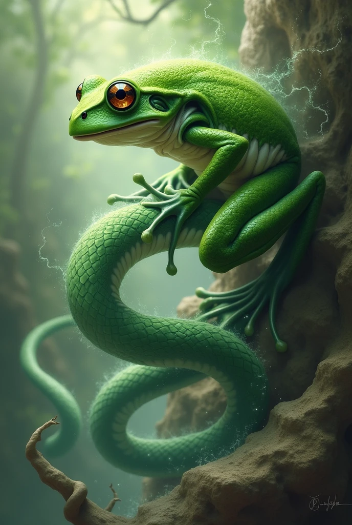 Frog into snake transform