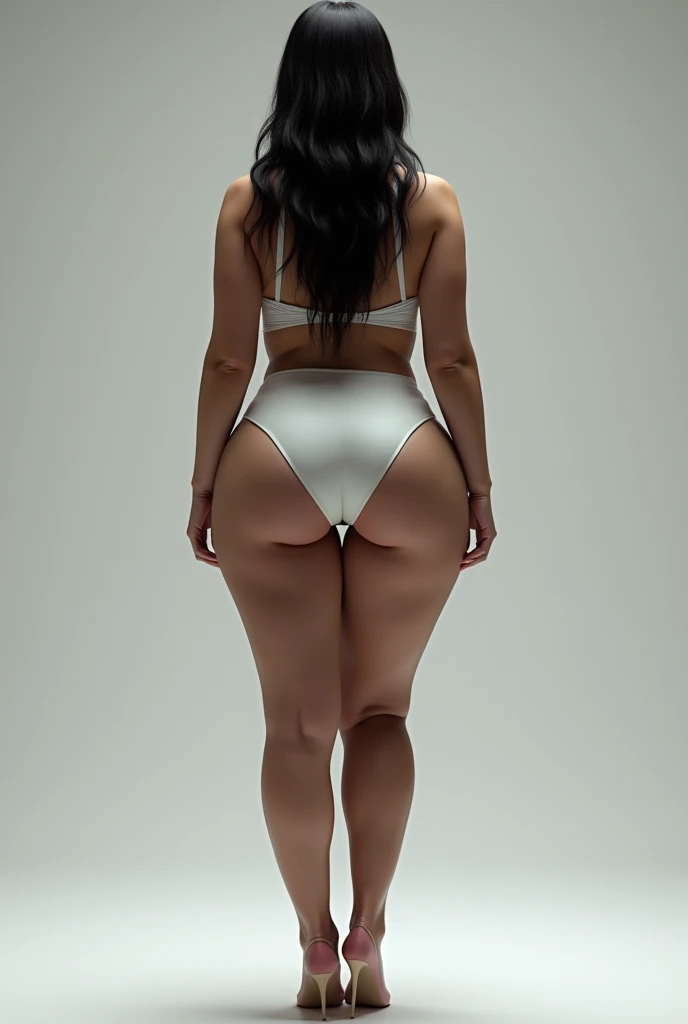 Ai mom with short skirt and wide ass and bigg boobs facing back
