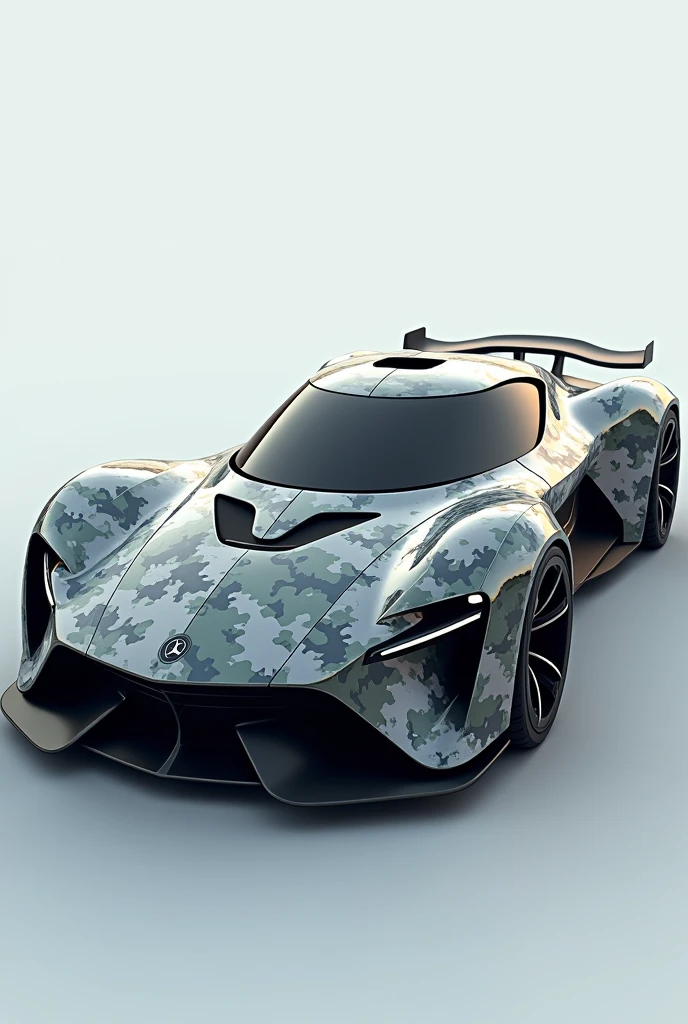 1 Separate car, painted with camouflage paint, Incredibly detailed Octane render, concept design, futuristic car, (3D effect), (The effect of presence), Realistic painting, visual rendering effect, гиперреалистичный рендер Octane 4k, Highly detailed, super detailed Octane render, Camouflage scheme, Highly Detailed Features, Insanely ultra realistic, insanely photo realistic, Insanely high overall quality, insanely high detail, insanely high overall resolution, Insanely high overall sharpness, Insanely high overall quality текстур, 8k wallpaper,