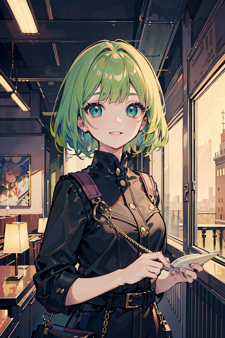 anime, (1 girl),Cowboy Shot, (super high quality),Bulbasaur, Lively fashion, Green Hair, ,smile, masterpiece, ,Warmth, Shiny Hair, whole body, Warmthのある色調を放つ太陽の光, Perfect body, Fresh, (Asymmetrical bangs:1.3), Highly detailed face and eyes, Perfect Lips, sf, Digital Art, beautiful, Cinema Lighting, tonalism, Romanticism, modern art, Impressionism, reflected light, 8k, masterpiece, Advanced Details, Highest quality, Accurate