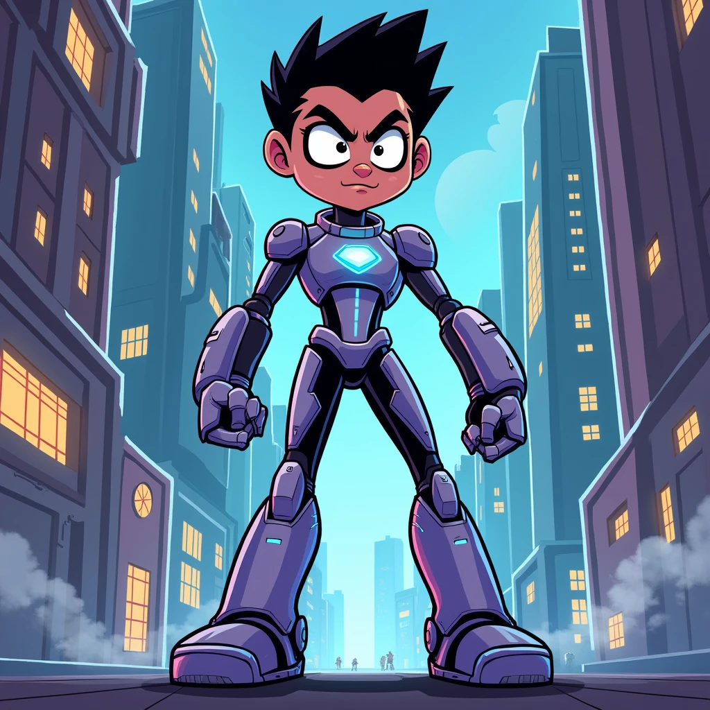 Cartoon, syborg, teen titans
