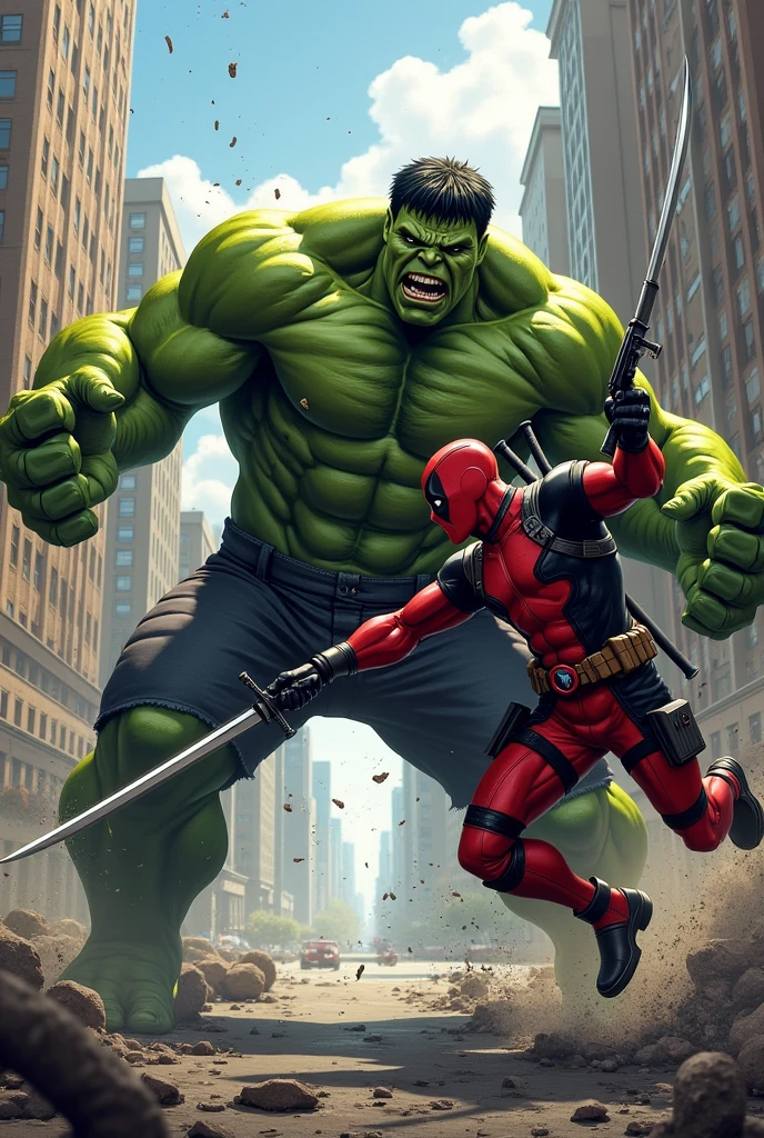 Hulk vs deadpool