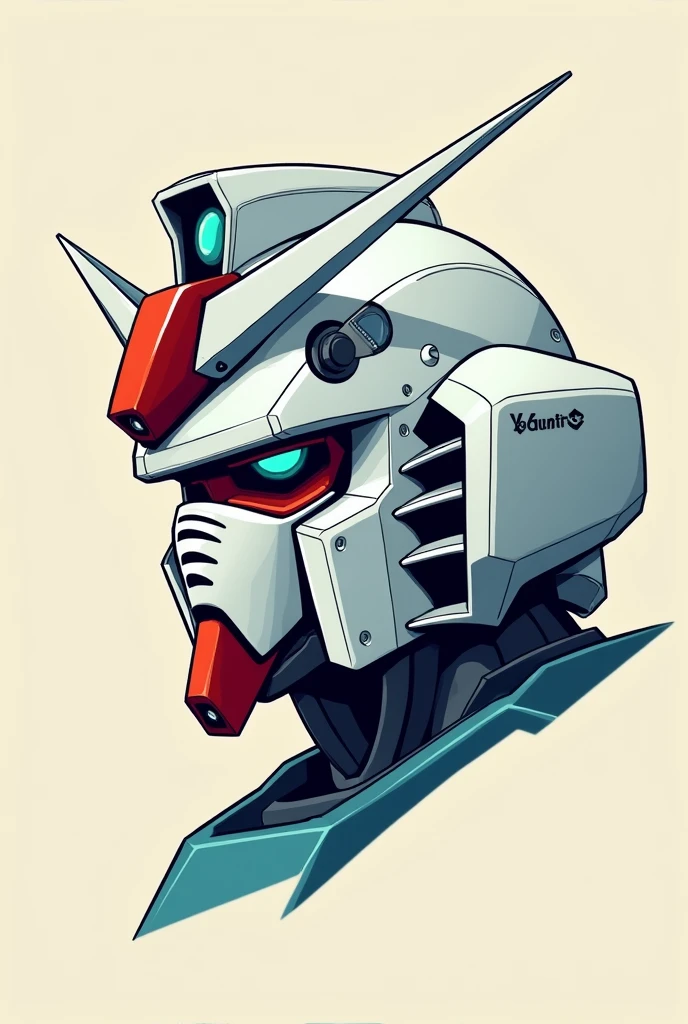 Gundam head vector design
