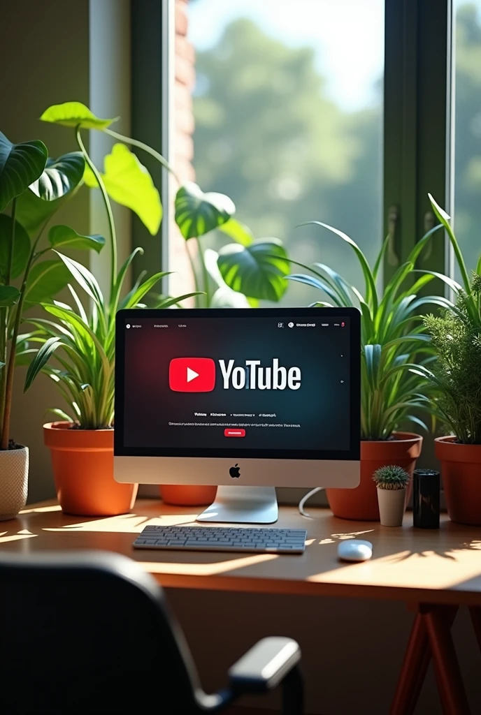 You tube Studio light PC bg plant short size