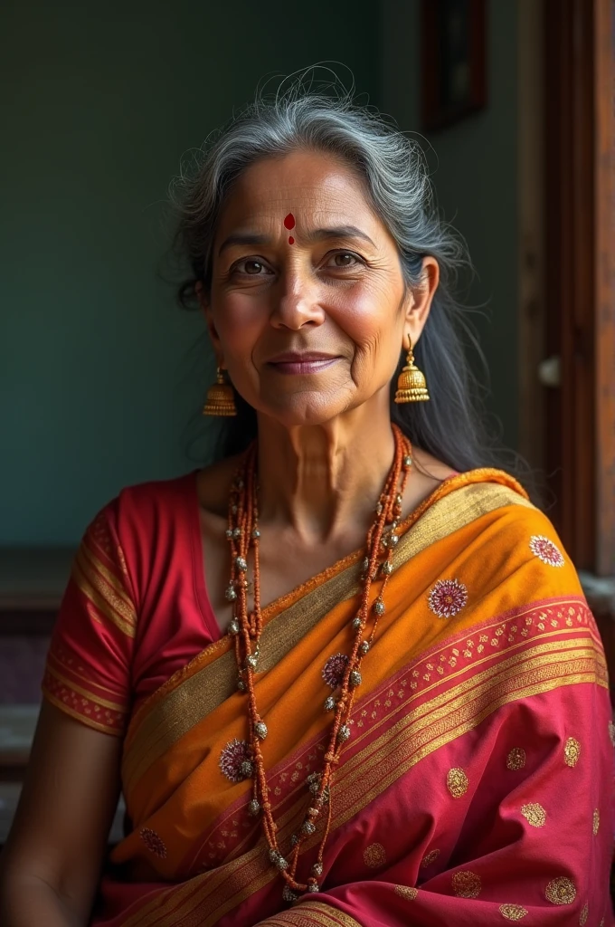 Indian aunty in blouse boobs