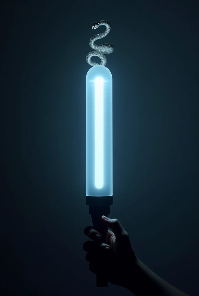 Lightstick kpop style Y2K sombre avec une boule serpent