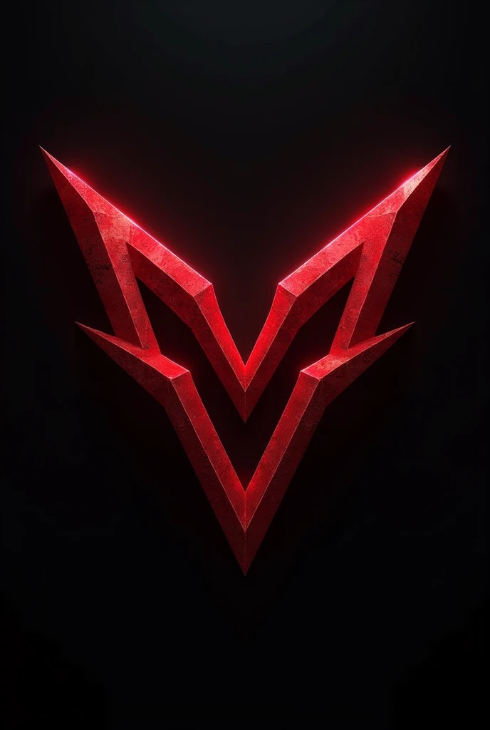 Create a logo for the VME clan in red with a dark background